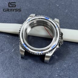 Blak Bezel 40mm Diver Waterproof For SUB NH34 NH35 NH36 Movement Sapphire Glass Watch Case Mod Glass Back 20atm Steel Bracelet