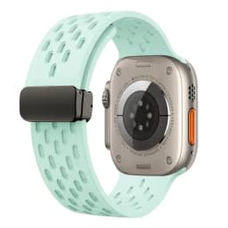 Magnetic Buckle band For Apple watch ultra 2 Strap 49mm 44mm 45mm 40mm 41mm 42 46 mm Silicone Bracelet Series 10 9 7 8 se 6 5 3