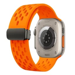 Magnetic Buckle band For Apple watch ultra 2 Strap 49mm 44mm 45mm 40mm 41mm 42 46 mm Silicone Bracelet Series 10 9 7 8 se 6 5 3