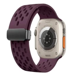 Magnetic Buckle band For Apple watch ultra 2 Strap 49mm 44mm 45mm 40mm 41mm 42 46 mm Silicone Bracelet Series 10 9 7 8 se 6 5 3