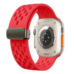 Magnetic Buckle band For Apple watch ultra 2 Strap 49mm 44mm 45mm 40mm 41mm 42 46 mm Silicone Bracelet Series 10 9 7 8 se 6 5 3
