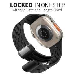 Magnetic Buckle band For Apple watch ultra 2 Strap 49mm 44mm 45mm 40mm 41mm 42 46 mm Silicone Bracelet Series 10 9 7 8 se 6 5 3