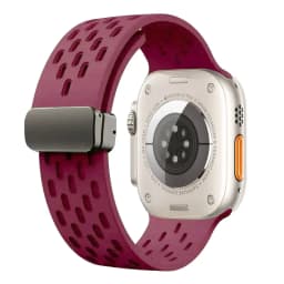 Magnetic Buckle band For Apple watch ultra 2 Strap 49mm 44mm 45mm 40mm 41mm 42 46 mm Silicone Bracelet Series 10 9 7 8 se 6 5 3
