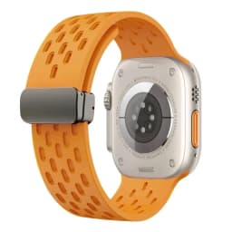 Magnetic Buckle band For Apple watch ultra 2 Strap 49mm 44mm 45mm 40mm 41mm 42 46 mm Silicone Bracelet Series 10 9 7 8 se 6 5 3