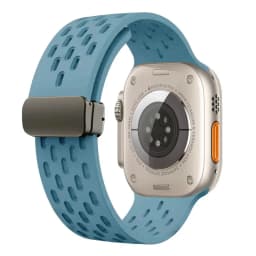 Magnetic Buckle band For Apple watch ultra 2 Strap 49mm 44mm 45mm 40mm 41mm 42 46 mm Silicone Bracelet Series 10 9 7 8 se 6 5 3