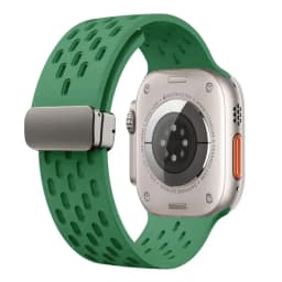Magnetic Buckle band For Apple watch ultra 2 Strap 49mm 44mm 45mm 40mm 41mm 42 46 mm Silicone Bracelet Series 10 9 7 8 se 6 5 3