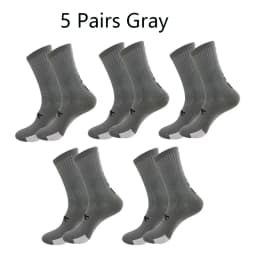 5 Pairs Cycling Socks Men Letter Breathable Bicycle Sport Running Socks Mid Tube Compression Outdoor Racing MTB Road Bike Socks