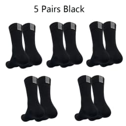 5 Pairs Professional Cycling Socks Men's Outdoor Sports Quick-Drying Bicycle Socks Sweat Absorbing Breathable Running Socks