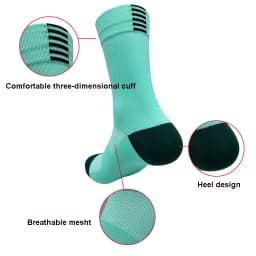 5 Pairs Professional Cycling Socks Men's Outdoor Sports Quick-Drying Bicycle Socks Sweat Absorbing Breathable Running Socks
