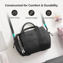 BAGSMART Boston Bag for Women Mini Duffel Shoulder Crossbody Bag Waterproof with Wet Pocket Gym Travel Daily Beach Weekender