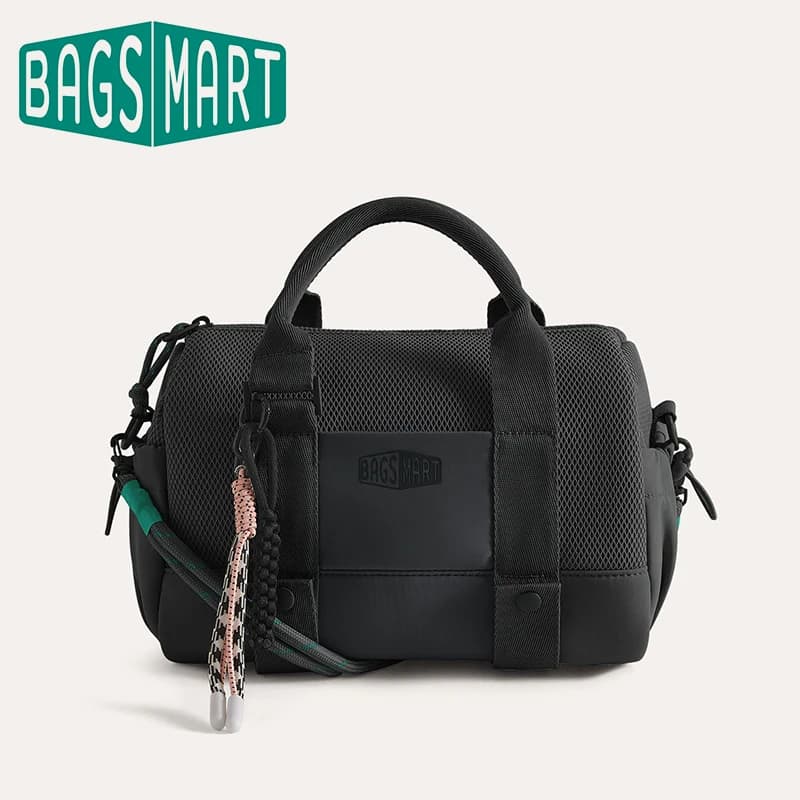 BAGSMART Boston Bag for Women Mini Duffel Shoulder Crossbody Bag Waterproof with Wet Pocket Gym Travel Daily Beach Weekender