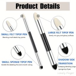 30pcs Sketching & Drawing Tool Kit - Includes Blending Stumps, Art Sponge Wiper, Scrapers & Dual-Tip Sponge Pens