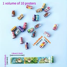 Mini DIY Stickers - 1000+ Patterns Randomly Selected, Reusable Paper Charms for Personalized Accessory Crafts|Playful Design