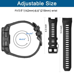 Original Silicone Strap for Garmin Instinct 3 45mm 50mm Accessories 22mm 26mm Sports Bracelet Correa for Garmin Instinct 3 Band