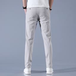 2026 Spring Summer Men's Ice Silk Golf Casual Slim Straight Thin Trousers Male Fashion Stretch Breathable Jogging 28-38