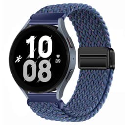 20mm 22mm Nylon Braided Strap for Samsung Galaxy Watch 7 6 5 4 Strap Magnetic Band for Huawei Watch GT6 5Pro GT4 3Pro 46mm Strap