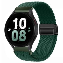 20mm 22mm Nylon Braided Strap for Samsung Galaxy Watch 7 6 5 4 Strap Magnetic Band for Huawei Watch GT6 5Pro GT4 3Pro 46mm Strap