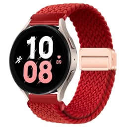 20mm 22mm Nylon Braided Strap for Samsung Galaxy Watch 7 6 5 4 Strap Magnetic Band for Huawei Watch GT6 5Pro GT4 3Pro 46mm Strap
