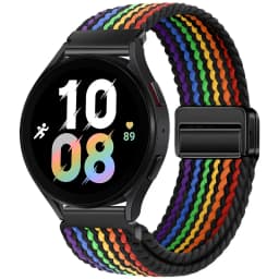 20mm 22mm Nylon Braided Strap for Samsung Galaxy Watch 7 6 5 4 Strap Magnetic Band for Huawei Watch GT6 5Pro GT4 3Pro 46mm Strap