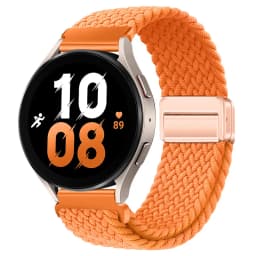 20mm 22mm Nylon Braided Strap for Samsung Galaxy Watch 7 6 5 4 Strap Magnetic Band for Huawei Watch GT6 5Pro GT4 3Pro 46mm Strap