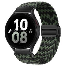 20mm 22mm Nylon Braided Strap for Samsung Galaxy Watch 7 6 5 4 Strap Magnetic Band for Huawei Watch GT6 5Pro GT4 3Pro 46mm Strap