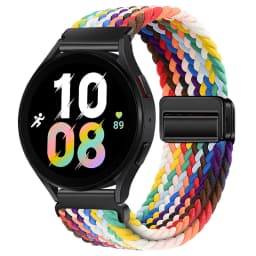 20mm 22mm Nylon Braided Strap for Samsung Galaxy Watch 7 6 5 4 Strap Magnetic Band for Huawei Watch GT6 5Pro GT4 3Pro 46mm Strap