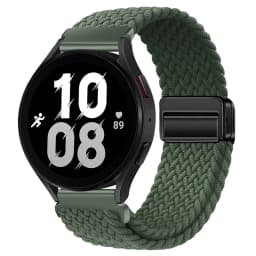 20mm 22mm Nylon Braided Strap for Samsung Galaxy Watch 7 6 5 4 Strap Magnetic Band for Huawei Watch GT6 5Pro GT4 3Pro 46mm Strap