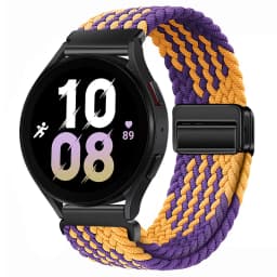 20mm 22mm Nylon Braided Strap for Samsung Galaxy Watch 7 6 5 4 Strap Magnetic Band for Huawei Watch GT6 5Pro GT4 3Pro 46mm Strap