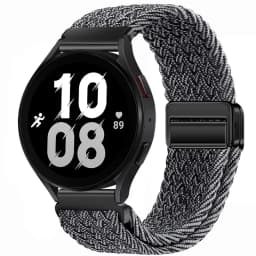 20mm 22mm Nylon Braided Strap for Samsung Galaxy Watch 7 6 5 4 Strap Magnetic Band for Huawei Watch GT6 5Pro GT4 3Pro 46mm Strap