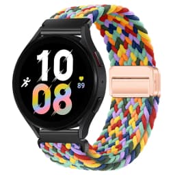 20mm 22mm Nylon Braided Strap for Samsung Galaxy Watch 7 6 5 4 Strap Magnetic Band for Huawei Watch GT6 5Pro GT4 3Pro 46mm Strap