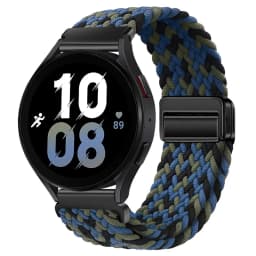 20mm 22mm Nylon Braided Strap for Samsung Galaxy Watch 7 6 5 4 Strap Magnetic Band for Huawei Watch GT6 5Pro GT4 3Pro 46mm Strap