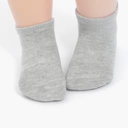 12 Pairs Basic Black, White and Grey Children's Socks, Adhesive Anti-Slip Socks, Baby Walker Socks, Boys' Socks and Girls' Socks