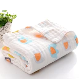 4-Layer Gauze Infant Washcloth Baby Bath Towel Newborn Bathrobe Cotton Swaddle Blanket for Boy Girl Children's Blanket
