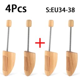 Wooden Shoe Trees Men Woman Internal Support Shoes Tree Anti Deformation Shoes Stretcher Shaping Anti Wrinkle Shoe Lasts 2Pcs