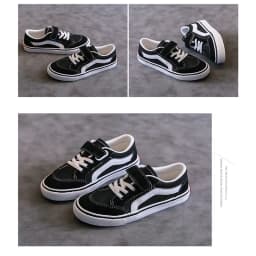 Children's Canvas Shoes Boys Board Shoes New Net Red Low Gang Middle and Large Children Baby Girls Board Shoes Parent-Child Shoe