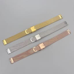 Mesh Belt Stainless Steel Watch Band Bracelet 12mm 13mm 14mm 15mm16mm 17mm 18mm 20mm 22mm Unisex Replacement Strap Accessor