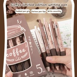 5pcs/set Kawaii 0.5mm Quick-drying Neutral Pen ST Pen Head High-value Gel Pen School Student Office Stationery Supplies