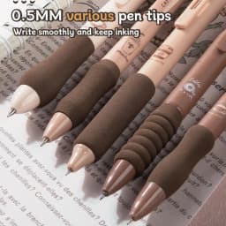 5pcs/set Kawaii 0.5mm Quick-drying Neutral Pen ST Pen Head High-value Gel Pen School Student Office Stationery Supplies
