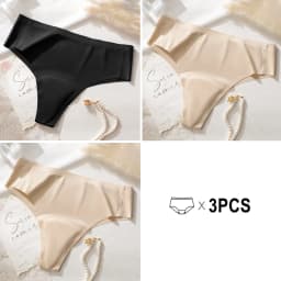 3Pcs Avoid Camel Toe Panties Seamless Thong Panties Camel Toe Concealer Cover Cameltoe Prevention Underwear Anti Cameltoe Briefs