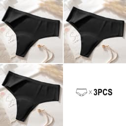 3Pcs Avoid Camel Toe Panties Seamless Thong Panties Camel Toe Concealer Cover Cameltoe Prevention Underwear Anti Cameltoe Briefs