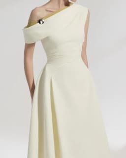 Meetlove White Sleeveless A Line Ankle Length One-shoulder Evening Dresses Simple Sequin Customized 2025