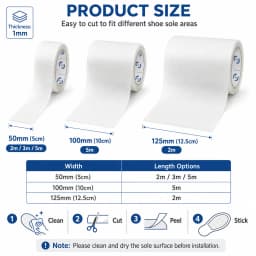 Sole Tape Sticker Transparent Anti-slip for Sneaker Outsoles Protect Shoe from Wear Tear Sport Shoes Soles Replacement