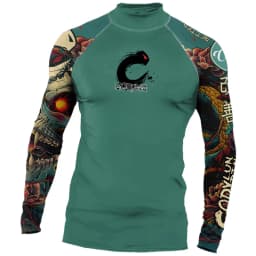 High Elasticity Couple UPF 50+ Long Sleeve Rash Guard Men Quick Dry Surf Shirt Sun Protection Swimwear for Swimming Beach Sports