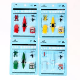 CM 5pcs/set Car Roof Accessories For 1/64 Model Cars Toy Miniatures Plastic Luggage Box Rack Kayaking Sledding Bicycle