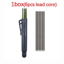 2.8mm Replacement Pencil Lead Rotate Out the cores Design Black,Colored Woodworking Pencil core Deep Hole Lead Marking Tool