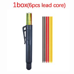 2.8mm Replacement Pencil Lead Rotate Out the cores Design Black,Colored Woodworking Pencil core Deep Hole Lead Marking Tool