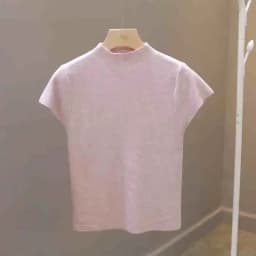 New Woman Clothing Short Sleeve T-shirt Slim Fit Tops Female O-Neck Knitted Sheath Tee Shirt Street Wear Sex Sporty 2026 Y2K
