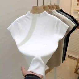 New Woman Clothing Short Sleeve T-shirt Slim Fit Tops Female O-Neck Knitted Sheath Tee Shirt Street Wear Sex Sporty 2026 Y2K