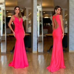 Customized Exquisite V-Neck Spaghetti Straps Evening Dress Temperament  Mermaid Celebrity Gowns Fashion  Backless Party Dress