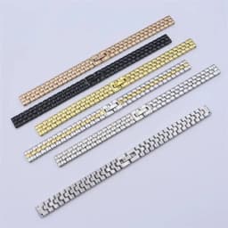 6mm 8mm 10mm 12mm 14mm 16mm For Any Brand Women Stainless Steel Watch Band Strap Ceramic Watchband Rose Gold Mesh Belt Bracelet